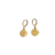 Fé- brinco folheado á ouro 18k