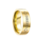 Direito - anel de tungstênio magnetizado a ouro 18k