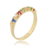 Aparador multicolor - anel folheado á ouro 18k