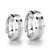 I'm with you - aliança de tungstênio magnetizada a prata 925s com swarovski branca