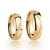 Boston - alianças 316l folheadas a ouro 18k com ou sem 3 cristais de swarovski