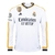 Camisa Real Madrid I 1 23/24 temporada 2023 2024 Masculino de Homem Branca e Branco de Torcedor Adidas do Vinícius Júnior Vini Jr Vini Malvadeza e Rodrygo Rayo Raio camisa do real com detalhes dourados  camisa de futebol e de time com manga longa e compri