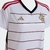 Detalhe da  Camisa de Futebol Clube de Regatas do Flamengo II 2 Temporada 23/24 2023 2024 Feminino Feminina de Mulher Branco e Branca Adidas do Mengão Fla Versão Modelo Torcedor de Time com Bordado ou Silk Listras Vermelhas Novo Manto do Ano do Mais Queri