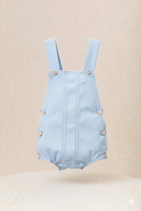 Romper Masculino Bordado a Mão com ponto ajour - comprar online