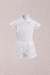 Conjunto Infantil Alfaiataria Bordado Ponto Ajour