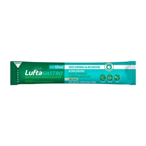 Lufta Gastro Pro Sabor Menta Sachê Líquido 10ml - comprar online