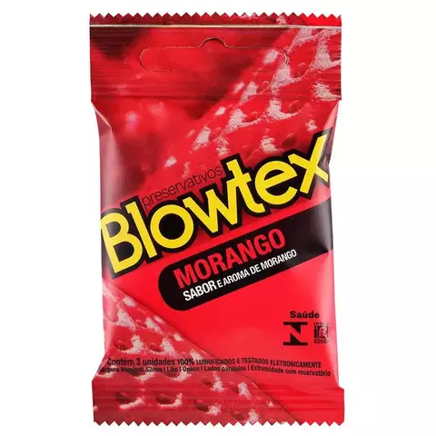 Preservativo Blowtex Morango 3 unidades - comprar online