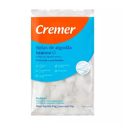 Algodão em Bolas Cremer 95 g