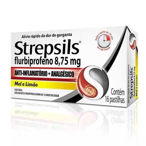Strepsils Mel E Limao 16 Pastilhas