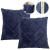Capa para Almofada Drapeada Suede Decorativa 40x40 Aveludada Macia Decoração para Cama Sofá - comprar online