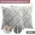 Capa para Almofada Drapeada Suede Decorativa 40x40 Aveludada Macia Decoração para Cama Sofá - comprar online