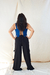 Imagem do Corset Dupla Face Preto e Azul Royal