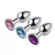 Plug Anal Metal Prata Redondo - M