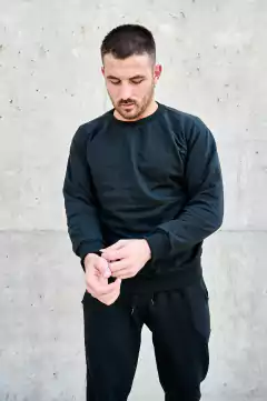 Buzo hombre Friza cuello redondo todo los talles - Indumentaria Jaio