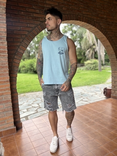 Musculosa estampada Hombre algodón peinado - tienda online