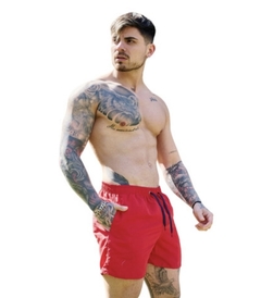 Short baño liso c suspensor - comprar online
