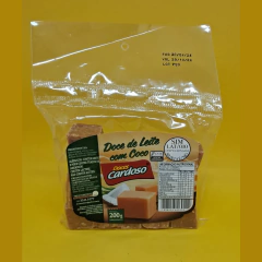 Doce de leite com coco em cubos - Cardoso - 200g