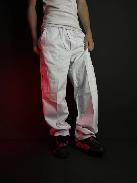 ☁️Cargo Lisa Branca☁️