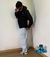 Calça Cargo Jeans Crystal  na internet
