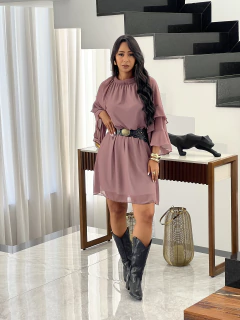 Vestido curto Bohemia