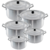 Kit com 05 Caçarolas em Alumínio Linha Hotel Nº22 Nº24 Nº26 Nº28 Nº30 - comprar online