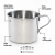 Jogo com 02 Canecas Escolar N°8 (400ml) com Alça em Alumínio Premium Global - Global Alumínio - Loja de Utensílios de Cozinha, Alumínio e Mais