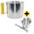 Kit com Canecão com Orla em Alumínio Nº12 + Almofariz em Alumínio