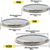 Kit com 05 Tampas de Vidro Temperado Nº16 Nº18 Nº20 Nº22 Nº24 - comprar online