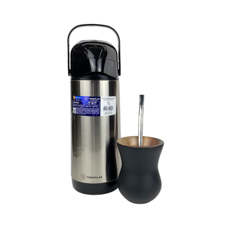 Combo Clássico Kit com Cuia Madeira para Chimarrão