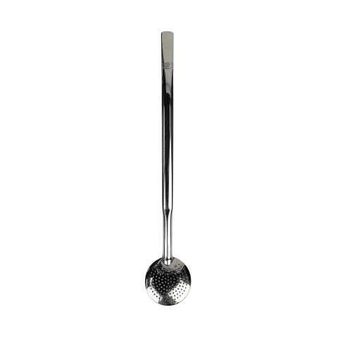 Bomba Lisa de Aço Inox 23cm Bojo Redondo para Chimarrão