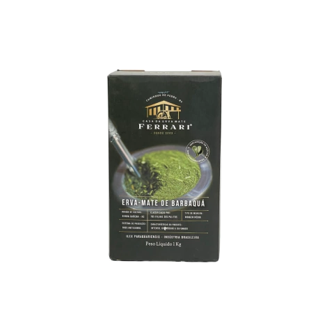 Erva-mate Casa Ferrari Defumada Pacote 1kg para Chimarrão