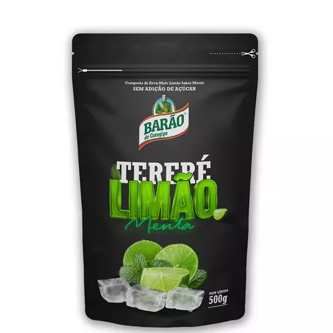 Erva-mate Tereré Barão Sabor Menta e Limão Pacote 500g