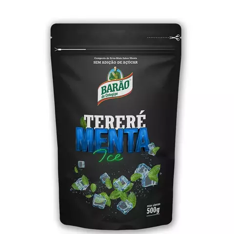 Erva-mate Tereré Barão Sabor Menta Ice Pacote 500g