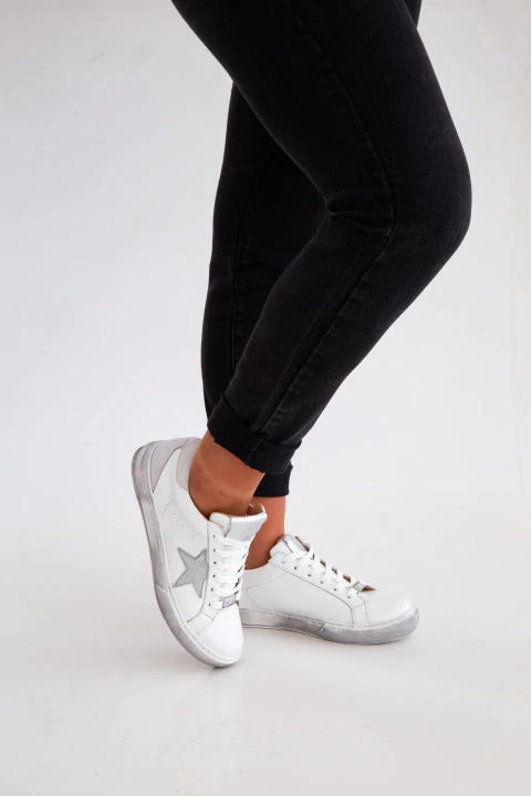 Zapatilla Cuero IBIZA ESTRELLA