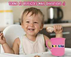 Kit 2 Canecas de Plástico 350ml Temática Bolofofos Infantil Arte Fixa - comprar online