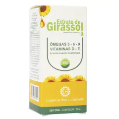 Extrato de Girassol Gotas - 100% Natural e Puro Extraído a Frio Artesanal