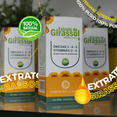 Extrato de Girassol Gotas - 100% Natural e Puro Extraído a Frio Artesanal - loja online