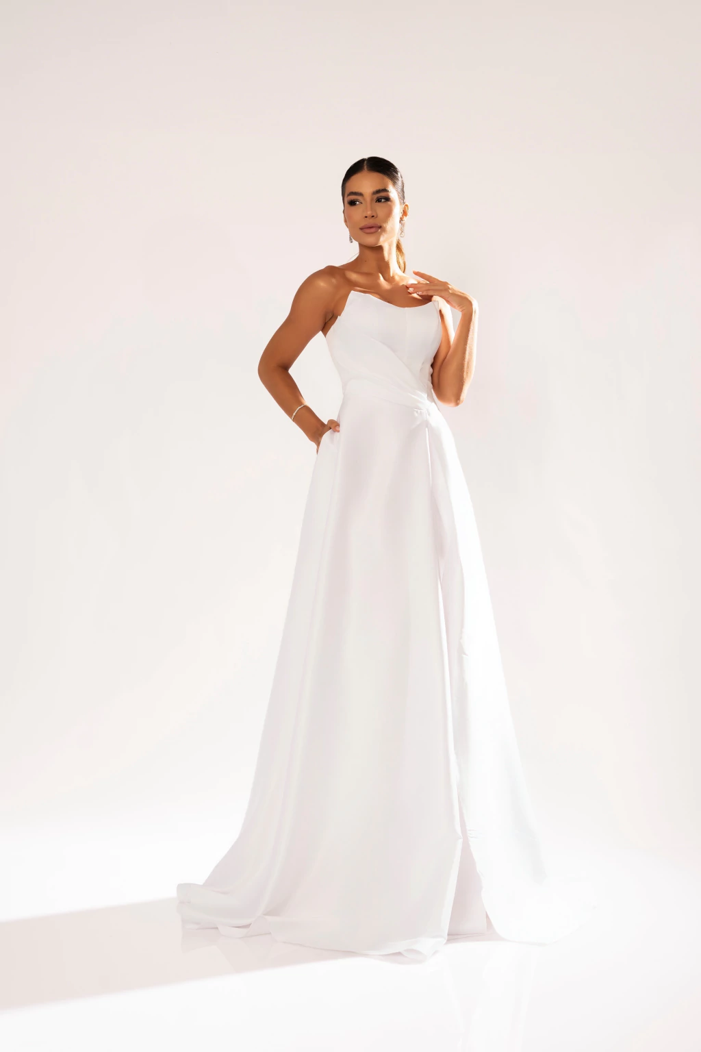 Vestido de festa tomara que caia 854