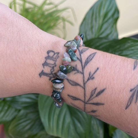 Pulseira Jaspe Sanguíneo Cascalho - comprar online