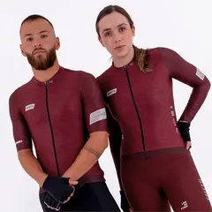 Imagen de JERSEY DE CICLISMO MANGA LARGA PLUMWIME VINOTINTO PARA HOMBRE