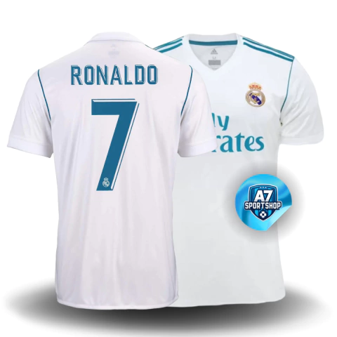 Camisa Retrô Real Madrid Home - 17/18 (RONALDO/7)