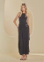 Vestido Midi Detalhe Frontal Forum