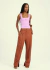 Calça Feminina com Fenda e Pregas Open - comprar online