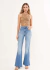 Calça Jeans Feminina Nova York Flare Desboted