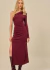 Vestido Midi Um Ombro Só com Fenda Isy na internet