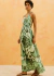 Vestido Longo Frente Única Estampado Nativa Cacay