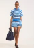 Camiseta Boxy Stripes Textured com Bordado Colcci