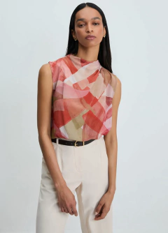 Regata Pintura Geométrica Shoulder