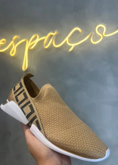 Tênis Space Knit Natural/Gorgorão Luz Da Lua