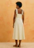Vestido Midi Alça Laço Listrado Cacay - comprar online